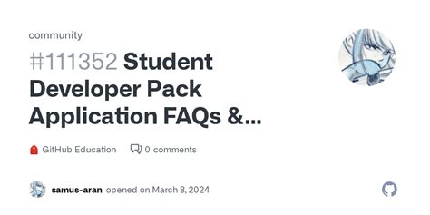 Student Developer Pack Application FAQs & Common Rejection .